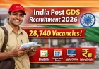 India Post GDS Recruitment 2026 – Apply Online 28,740 Vacancies