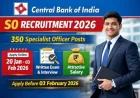 Central Bank of India SO Recruitment 2026 | 350 Specialist Officer Jobs – Apply Online