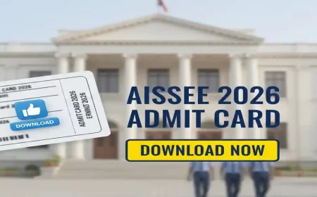 Sainik School Admit Card 2026 (Out): AISSEE Hall Ticket Link
