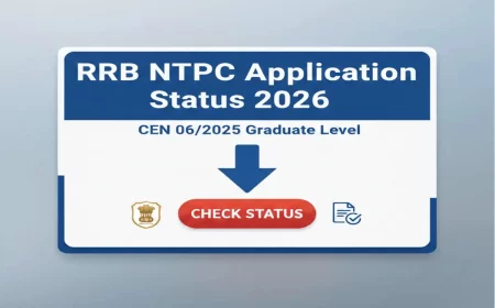 RRB NTPC Application Status 2026 – Graduate Level CEN 06/2025