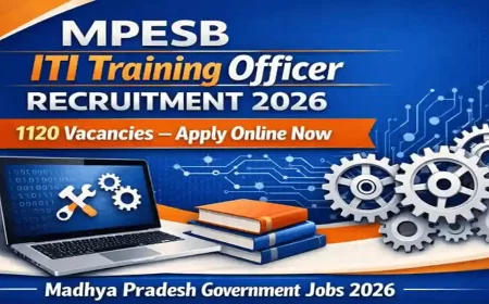 MPESB ITI Training Officer Recruitment 2026 – Apply Online for 1120 Vacancies, Eligibility & Salary