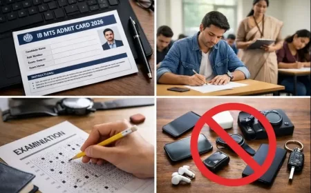 IB MTS Admit Card 2026 Released – Download Hall Ticket, Exam Date & Instructions