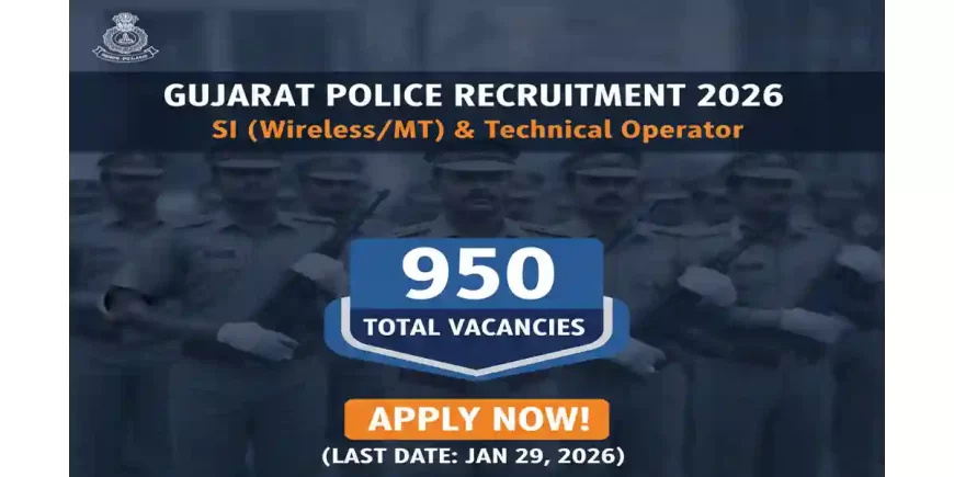 Gujarat Police SI Technical Operator Recruitment 2026: Apply Now