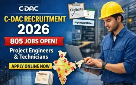 C-DAC Recruitment 2026-Apply Online for 805 Project Engineer, Technician Posts