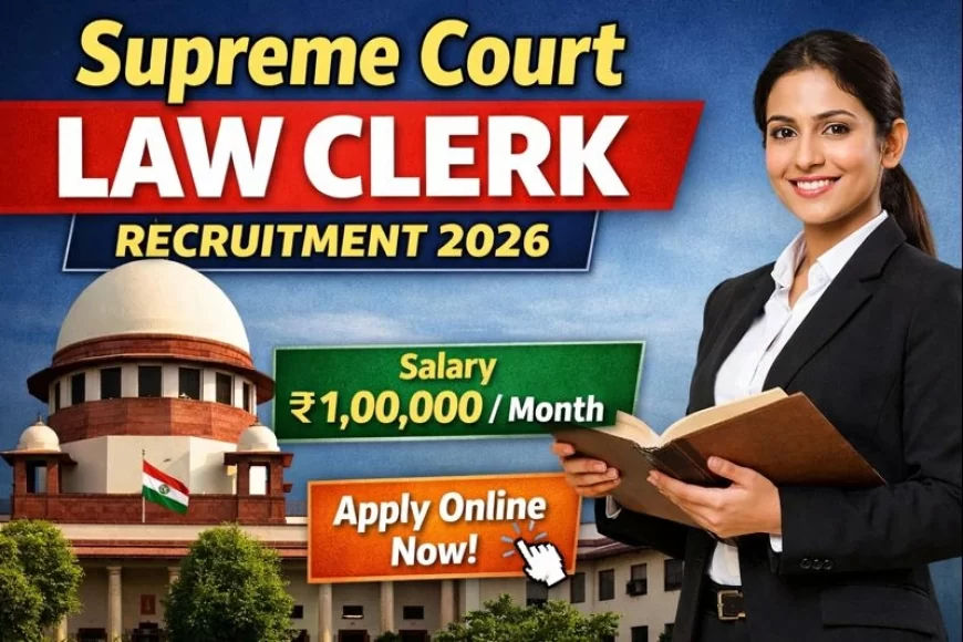 Supreme Court Law Clerk Recruitment 2026 – Apply Online for 90 Posts