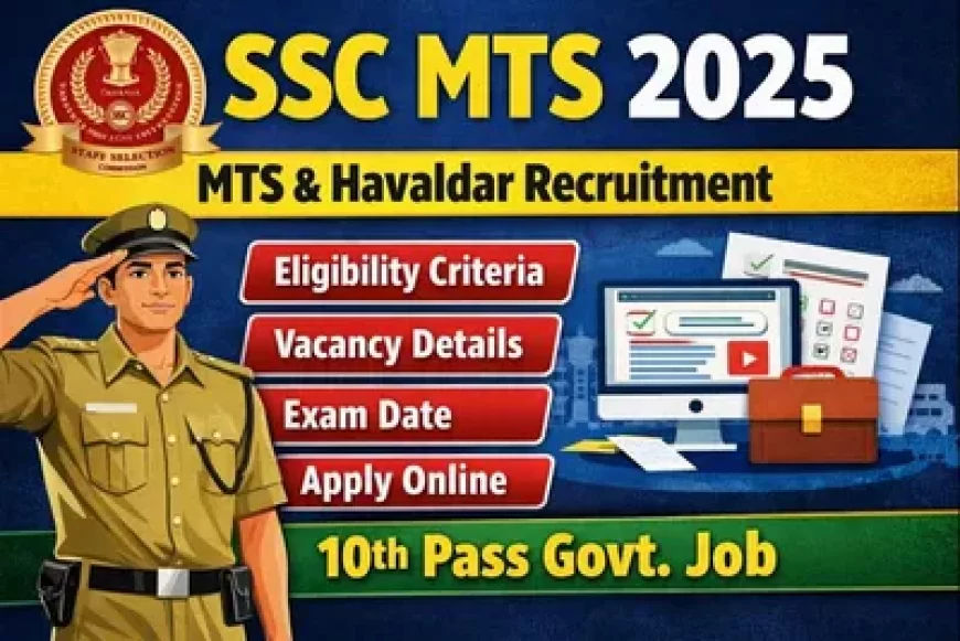 SSC MTS 2025 Notification: Apply Online, Eligibility, Syllabus & Exam Date